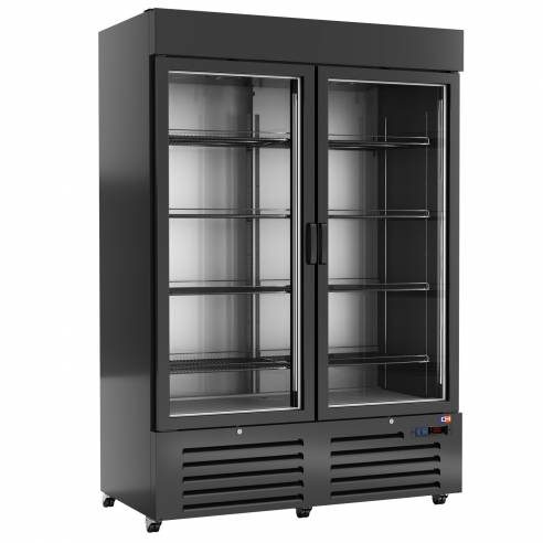 Clima Hosteleria- Armario Refrigerado Supermarket 2 Puertas Cristal 1376x726x2025h mm Línea CORDOBA ARCH-952V