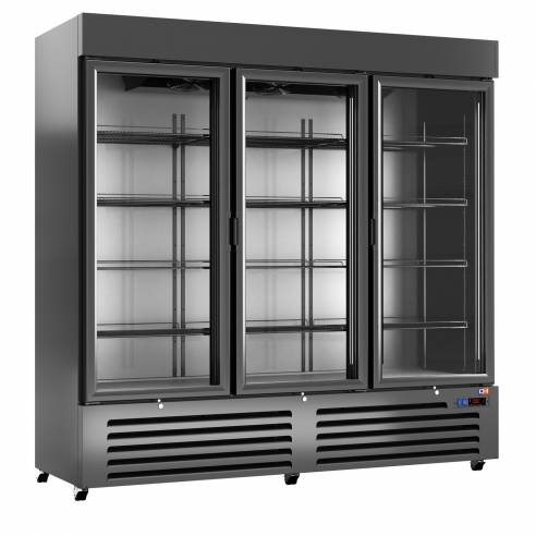 Clima Hosteleria- Armario Refrigerado Supermarket 3 Puertas Cristal 2057x726x2025h mm Línea CORDOBA ARCH-1603V