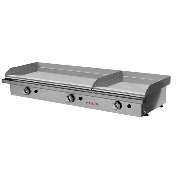 Hostelbar- Plancha a Gas Profesional 80+40 cromo duro PKR80+40KR