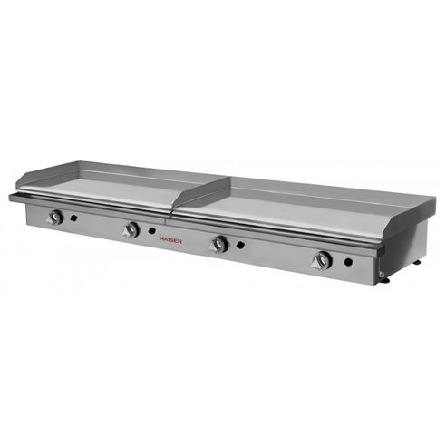 Hostelbar- Plancha a Gas Profesional 80+80 cromo duro PKR88KR