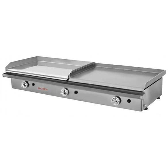 Hostelbar- Plancha a Gas Profesional 60 cromo duro+60 laminada PKR6L6