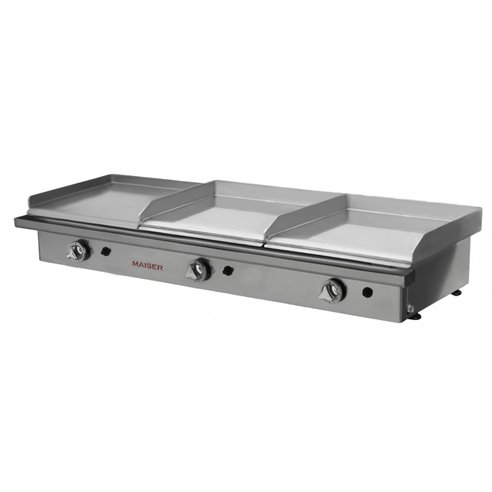 Hostelbar- Plancha a Gas Profesional 40+40 cromo duro+40 laminada PKR44L4