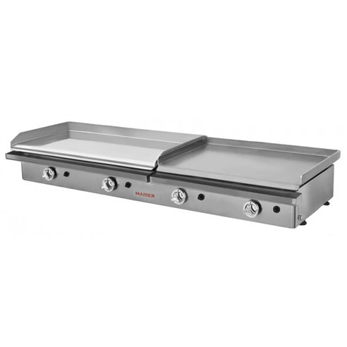 Hostelbar- Plancha a Gas Profesional 80 cromo duro+60 laminada PKR8L6