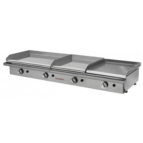 Hostelbar- Plancha a Gas Profesional 60+40 cromo duro+40 laminada PKR64L4