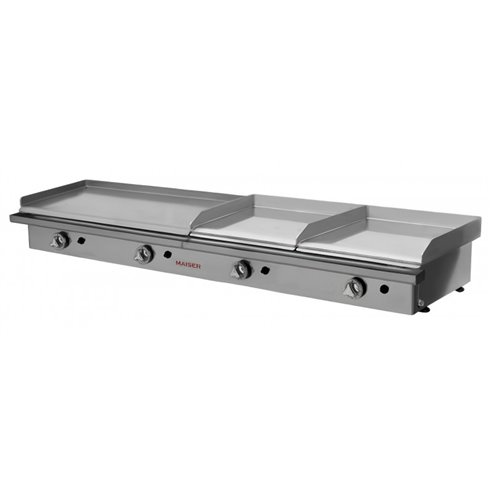 Hostelbar- Plancha a Gas Profesional 40+40 cromo duro+80 laminada PKR44L8