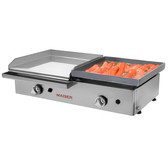 Plancha gas 40 cromo duro+40 frankfurt