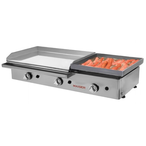 Plancha gas 60 cromo duro+40 frankfurt