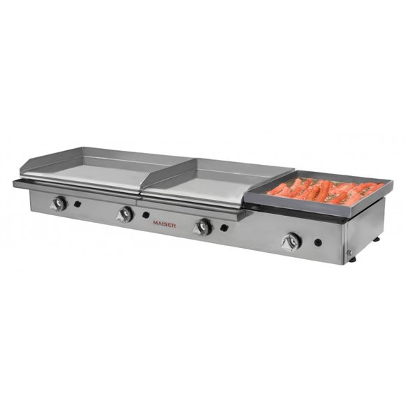 Plancha gas 60+40 cromo duro+40 frankfurt