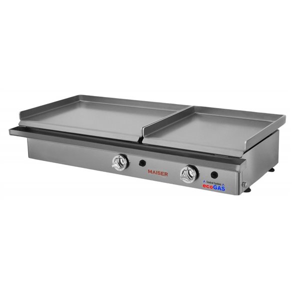 Hostelbar- Plancha porfesional a Gas ECOGAS 60+40 acero laminado EG64