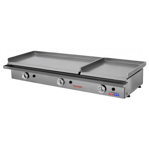 Hostelbar- Plancha porfesional a Gas ECOGAS 80+40 acero laminado EG84