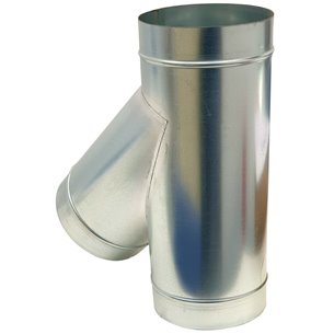 Te Simples 90º Galvanizado (Ø100-125-150-175-200-250-300-355-400 mm)