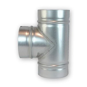 Te Simples 90º Galvanizado (Ø100-125-150-175-200-250-300-355-400 mm)