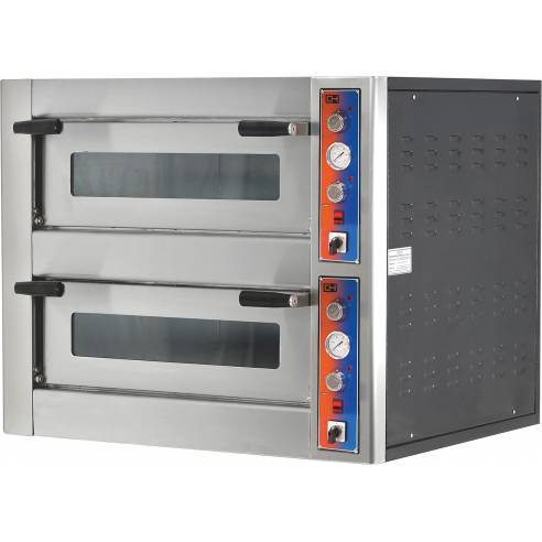 Horno Pizza Eléctrico capacidad 4 +4 pizzas diámetro 25 cm EMP4