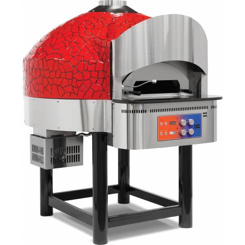 Clima Hosteleria- Horno de Pizza a Gas con Base de Piedra Fija 9 pizzas de Diámetro 300 mm EMPSPO03 Línea Estambul