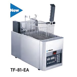 Freidora profesional eléctrica de sobremesa con cesta de elevación automática EDENOX TF-81EA