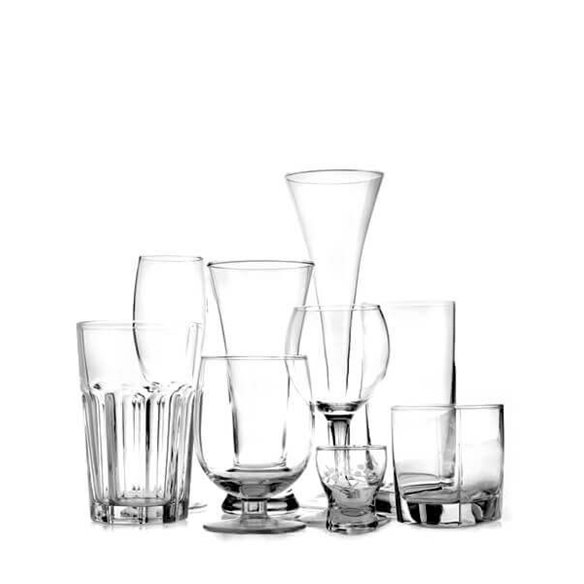 Verres, verres et carafes